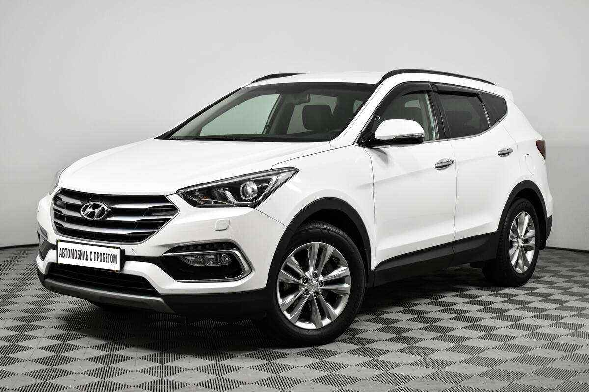 Белый санта фе. Белый Hyundai Santa Fe III Рестайлинг 2.4 at (171 л.с.) 4wd с пробегом.